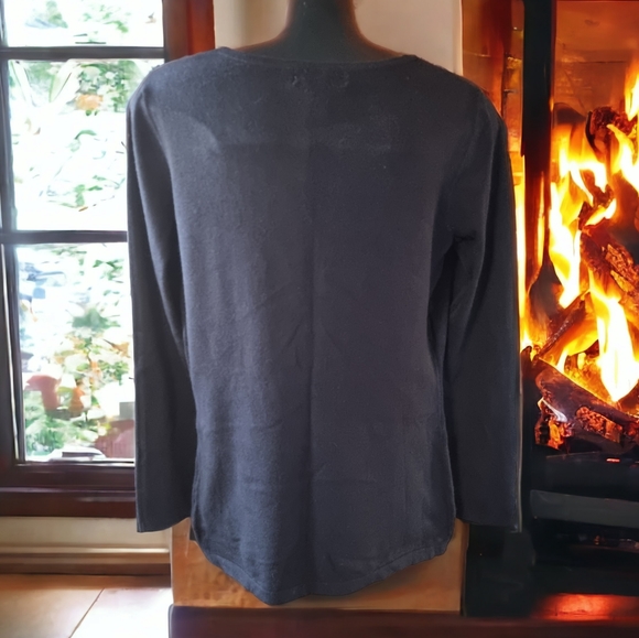 Oliver Super Soft Bedazzled Sweater With Unique Cut-out Neckline - Picture 2 of 5